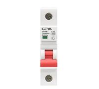 Disyuntor de carril DIN GYM8 SP, curva C, 6A, 10A, 16A, 20A, 25A, 32A, 40A, 50A, 63A, 220V, con certificación CE CB SEMKO, 1 unidad(50A)