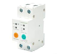 Disyuntor de carril DIN inteligente WiFi 2P 63A, para control remoto de aplicación ewelink y control de voz, protección contra sobrecarga y cortocircuito para automatización del hogar (sin monitoreo