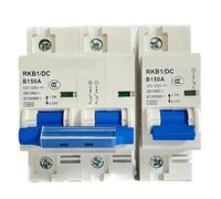 Disyuntor de CC 1P/2P 12 V, 24 V, 36 V, 48 V, 60 V, 72 V, 96 V, 120 V, aislado 100 A, 125 A, 150 A, 200 A, 250 A for baterías de inversores solares(1P,150A)