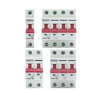 Disyuntor de CC 1P, 2P, 3P, 4P, protección contra sobrecarga, interruptor Solar PV 6-63A DC250V/500V/750V/1000V, montaje en Riel Din MCB(1pcs,20A)