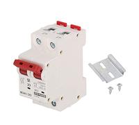 Disyuntor de CC 2P 25 A 1000 V, protección contra cortocircuitos y sobrecargas, montaje modular en riel DIN para energía solar fotovoltaica, distribución de energía y sistemas de
