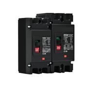 Disyuntor de CC 2P 600V 63/80/100/125/200/250 Fusible de reciclaje Panel Solar Protector de energía de batería no polarizado 25kAr