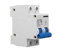 Disyuntor de CC 2P Tipo B Alta sensibilidad Montaje en riel DIN Mini interruptor de protección contra sobrecarga de seguridad para solar fotovoltaico Vehículo eléctrico DC500V 20A