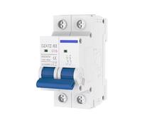 Disyuntor de CC bipolar, 10 A-63 A, 500 V, con disparo magnético térmico y protección contra sobrecargas para montaje en riel DIN(20A)