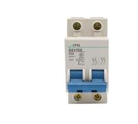 Disyuntor de CC DC12V 24V 48V 36V 72V MCB for batería PV Protector Solar DZ47DC interruptor aislador Positivo Negativo(1,20A)