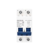 Disyuntor de CC de batería 12 V, 24 V, 48 V, 72 V, 96 V, 6 A, 10 A, 16 A, 20 A, 32 A, 40 A, 50 A, 63 A, protector de cortocircuito y sobrecarga de curva B(10A)