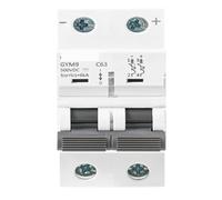 Disyuntor de CC de riel DIN, 6KA, 2P, 500 V, 6 A, 10 A, 16 A, 20 A, 25 A, 32 A, 40 A, 50 A, 63 A, MCB for energía solar.(63A)