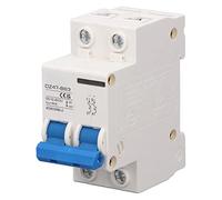 Disyuntor de CC fotovoltaico 2P - Interruptor de protección contra sobrecargas y cortocircuitos de 6 A - CC 12 V a 240 V con capacidad de ruptura 4 KA - Carcasa retardante de (él apuñaló)