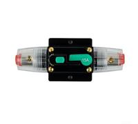 Disyuntor de circuito CC 10A-100A con reinicio manual, fusible automático de 12V-48V para audio de coche barco, interruptor de protección contra sobrecarga impermeable, terminales 4/8 AWG, montaje en