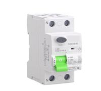 Disyuntor de corriente Residual de pila de carga de vehículo eléctrico de CC 2P 63A 30mA tipo B 10KA fuga a tierra de carril Din