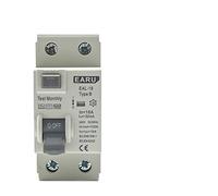 Disyuntor de corriente residual electromagnético 2P 10/30/100/300mA B interruptor seguridad diferencial(2p 16a,100mA)