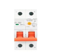 Disyuntor De Corriente Residual RCBO, EARU 2P 30mA | Protección contra sobrecargas, cortocircuitos y fugas, cargador exclusivo for vehículos eléctricos(Type A 30mA,63A)