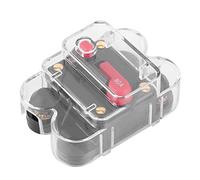 Disyuntor de de 12V-24V para coche, barco marino, bicicleta, inversor de fusible de Audio estéreo con reinicio Manual con cubierta impermeable (Un(80A))