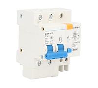 Disyuntor de falla a tierra Pa66 para ingeniería y decoración del hogar - Disyuntor de protección contra fugas de 16 A 400 V con capacidad de ruptura de 6000 A y sensibilidad de