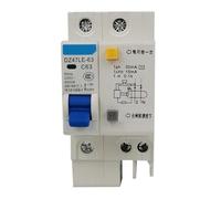 Disyuntor de fuga DZ47LE-63/1p/2p/3p/4p 6A ~ 63A 1 Uds.(DZ47LE-63/2P32A)