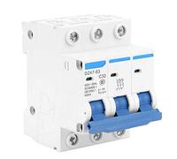 Disyuntor de Protección DZ47-63, 3P, 32A, 400V, con Protección contra Sobrecarga y Cortocircuito