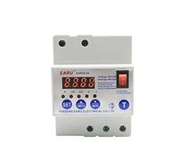 Disyuntor de reconexión automática de 63 A con protección contra sobretensión, subtensión, sobrecorriente, fugas y relé de protección contra sobretensiones.