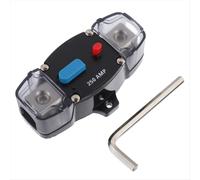 Disyuntor de recuperación automática de 250 A, 12-48 V CC, con botón de reinicio manual para autocaravanas, barcos y embarcaciones.