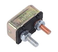 Disyuntor de reinicio automático para sistemas automotrices y marinos de 12 V, protección contra sobrecarga de 10-30 A con carcasa de metal, para cargadores de batería de coche, camión, caravana