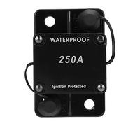 Disyuntor de reinicio automático Portafusibles Interruptor automático impermeable DC12 24V HT 608 con protección contra sobrecorriente para sistemas audiovisuales automotrices, (250A)