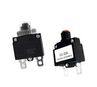 Disyuntor De Reinicio Manual, Interruptor Protector Sobrecarga Térmica Reiniciable 3A-20A Mi Ni YD-O Plástico Negro/Rojo(9A)