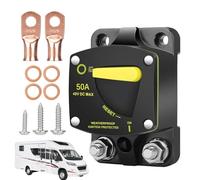 Disyuntor de reinicio manual, portafusibles inversor | Electrónica para barcos - Conexión rápida del motor de arrastre de arrastre, conector del motor de trolling disyuntor a