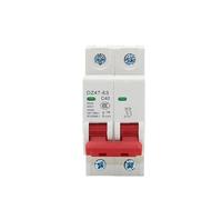 Disyuntor de riel DIN 1P 2P 3P 4P CA 400 V MCB 6A 10A 16A 20A 25A 32A 40A 50A 63A Interruptor de aire for circuito doméstico DZ47-63(1P,25A)