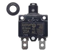 Disyuntor de sobrecarga térmica serie 88 20 A 32 V CC 125/250 V CA 50/60 Hz interruptor de arranque y botón impermeable tapa transparente