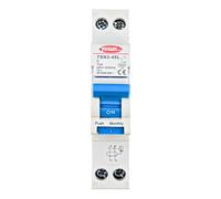 Disyuntor Diferencial + Magnetotérmico (RCBO) | TSN3-40L | Tipo A | 1P+N 30mA 240V | Capacidad Corte 6kA | Intensidad 25A