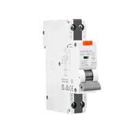 Disyuntor Diferencial RCBO Electrónico De 18 Mm, 230 V, 1P+N, 6 KA, Con Protección Contra Sobrecorriente (máx. 40 A).(Type A,C25A 30mA)