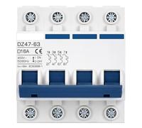 disyuntor, Disyuntor de CA con motor curva D, 10 A ~ 125 A, 400 V, interruptor arranque, bomba agua industrial(10a,4P)