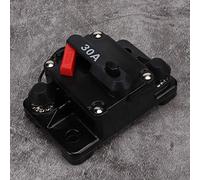 Disyuntor Disyuntor Fusible de Disyuntor, 12 V Metal Audio Estéreo para Automóvil Disyuntor en Línea Reiniciable Fusible de Autorecuperación, Disyuntor de Audio Disyuntores (30A)