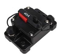 Disyuntor Disyuntor Fusible de Disyuntor, 12 V Metal Audio Estéreo para Automóvil Disyuntor en Línea Reiniciable Fusible de Autorecuperación, Disyuntor de Audio Disyuntores (40A)