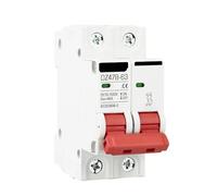 Disyuntor Disyuntor protector de batería para automóvil DC12V, 24V, 48V y 36V DC MCB DZ47, interruptor protección polos positivo negativo CC, aislador