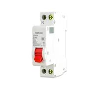 Disyuntor doméstico DZ47P de doble entrada y doble salida, 1P + N, abierto al aire, 32 A, 220 V, interruptor de aire de un solo caballo(1P N-6A)