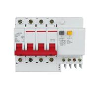 Disyuntor DZ47SLE 4P Tipo C Disyuntor de fuga MCB RCBO DZ47SLE 6KA 4P 400AC Tipo C 6A 10A 16A 20A 25A 32A 40A 50A 63A 1 ud.(63A)