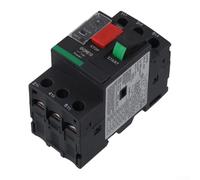 Disyuntor eléctrico de motor serie GV2 para Schneider, 0,37-15 kW, protección contra sobrecarga y cortocircuito, tipo magnético térmico, 89 x 44,5 x 67,2 mm (GV2ME08C 2,5-4A)
