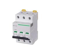 Disyuntor eléctrico IC65N, minidisyuntor IC65N, 3 polos, tipo C, 1A, 2A, 4A, 6A, 10A, 16A, 20A, 25A, 32A, 40A, 50A, 63A, MCB, 1 unidad.(2A)