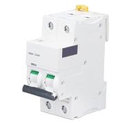 Disyuntor en miniatura 2P, montaje en carril DIN, interruptor de protección contra sobrecarga de bajo voltaje, 400V 20A