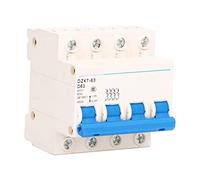 Disyuntor en miniatura 4P 400V 63A para montaje en riel DIN Interruptor de protección contra cortocircuitos y sobrecargas de bajo voltaje Capacidad de ruptura 4500A Carcasa de