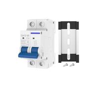 Disyuntor en Miniatura Disyuntor miniatura de CC de 2 polos, 10 A, 16 A, 20 A, 25 A, 32 A, 40 A, 50 A, 63 A, 500 V, interruptor de montaje en riel DIN con disparo magnético térmico.(50A)