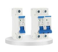 Disyuntor en miniatura, DZ47-63 1P 2P 3P 4 polos C45 4,5Ka, interruptor de sobrecorriente alterna, doméstico, 60Hz, 10A, 16A, 20A, 25A, 63A, tipo C, sobrecarga (20,3P)