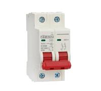 Disyuntor fotovoltaico DC 1P 250V/2P 500V 6A 10A 16A 20A 25A 32A 40A 50A 63A 80A 100A 125A Protector de sistemas fotovoltaicos MCB(1P 250V,25A)
