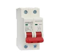 Disyuntor fotovoltaico DC 1P 250V/2P 500V 6A 10A 16A 20A 25A 32A 40A 50A 63A 80A 100A 125A Protector de sistemas fotovoltaicos MCB(2P 500V,40A)