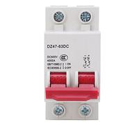 Disyuntor fotovoltaico DC 500V 10A 2P Interruptor de aire para protección contra sobrecargas y cortocircuitos - Capacidad de ruptura 4KA para equipos solares (mi hermano)