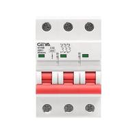 Disyuntor GYM8 3P MCB de 6A, 10A, 16A, 20A, 25A, 32A, 40A, 50A, 63A, 220 V, carril DIN, curva C, con certificado CE CB SEMKO(6 Years)