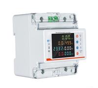 Disyuntor inteligente habilitado para WiFi con pantalla a color para TUYA App Control de carga en tiempo real Seguimiento de energía bidireccional AC240V 100A 4P