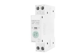 Disyuntor inteligente MCB, temporizador 1P+N, 63 A, potencia, energía, kWh, voltaje, medidor de corriente, protector, interruptor de control remoto por voz