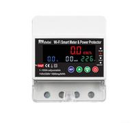 Disyuntor inteligente WiFi 100A 4P Monitoreo en tiempo real Pantalla LCD Protección contra sobretensiones para Tuya App Home Energy Management