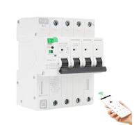 Disyuntor inteligente wifi 63A 30ma magnetotermico 380V 4P TUYA/Smart Life APP Recovery inteligente de reconexion interruptor Proteccion contra fugas contra fugas por subtension.